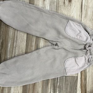 Zara Gray Joggers with Elastic Waistband and Tapered Legs